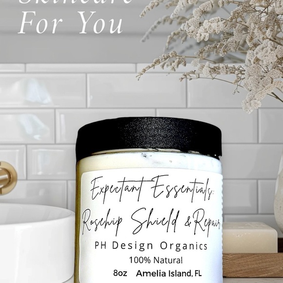 Expectant Essentials: Rose hip Shield & Repair 8oz‎ Body Butter - Picture 7 of 9
